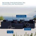EEI-4387 Saybrook 7-Piece Outdoor Patio Upholstered Sectional Sofa by Modway