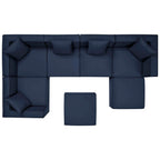EEI-4387 Saybrook 7-Piece Outdoor Patio Upholstered Sectional Sofa by Modway