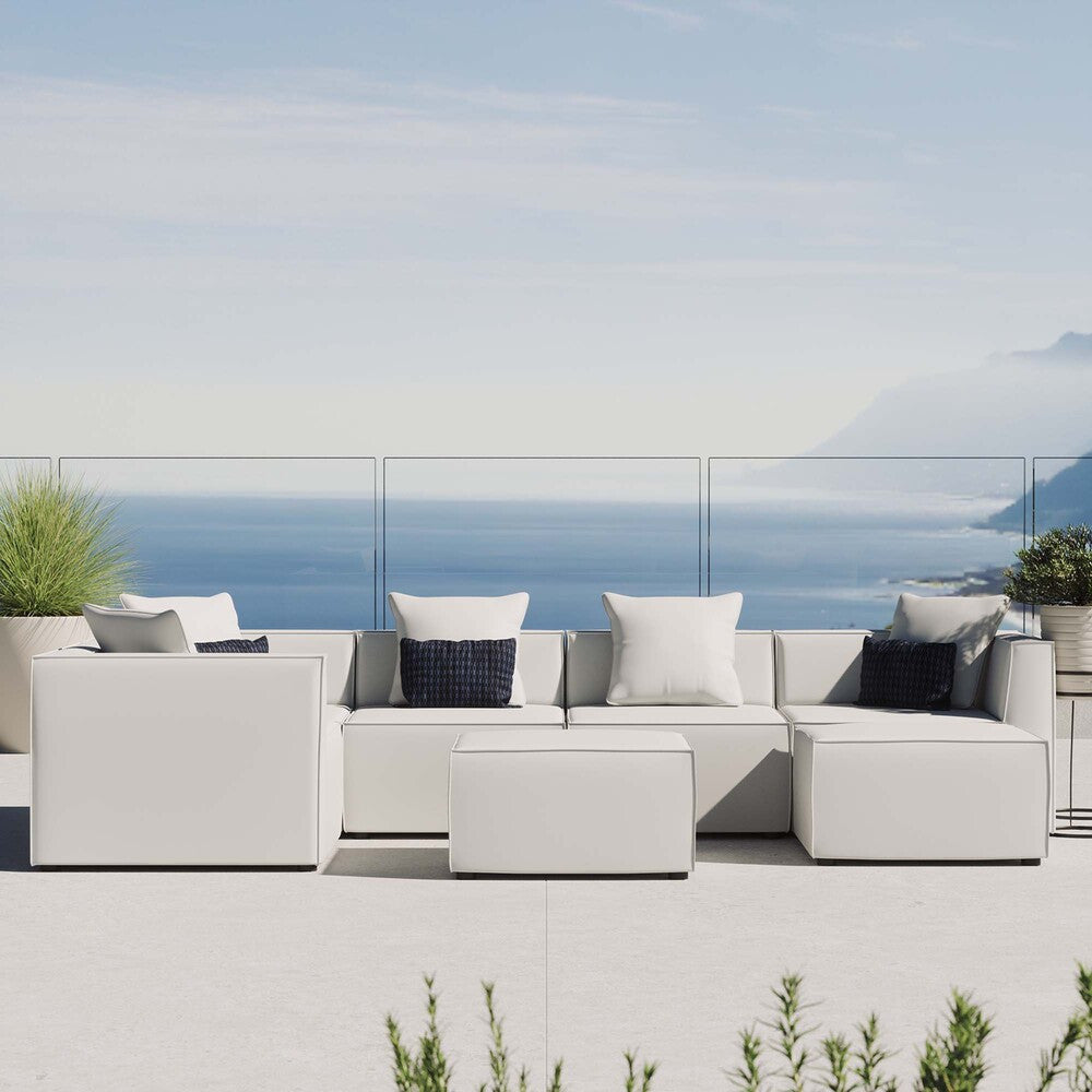 EEI-4387 Saybrook 7-Piece Outdoor Patio Upholstered Sectional Sofa by Modway