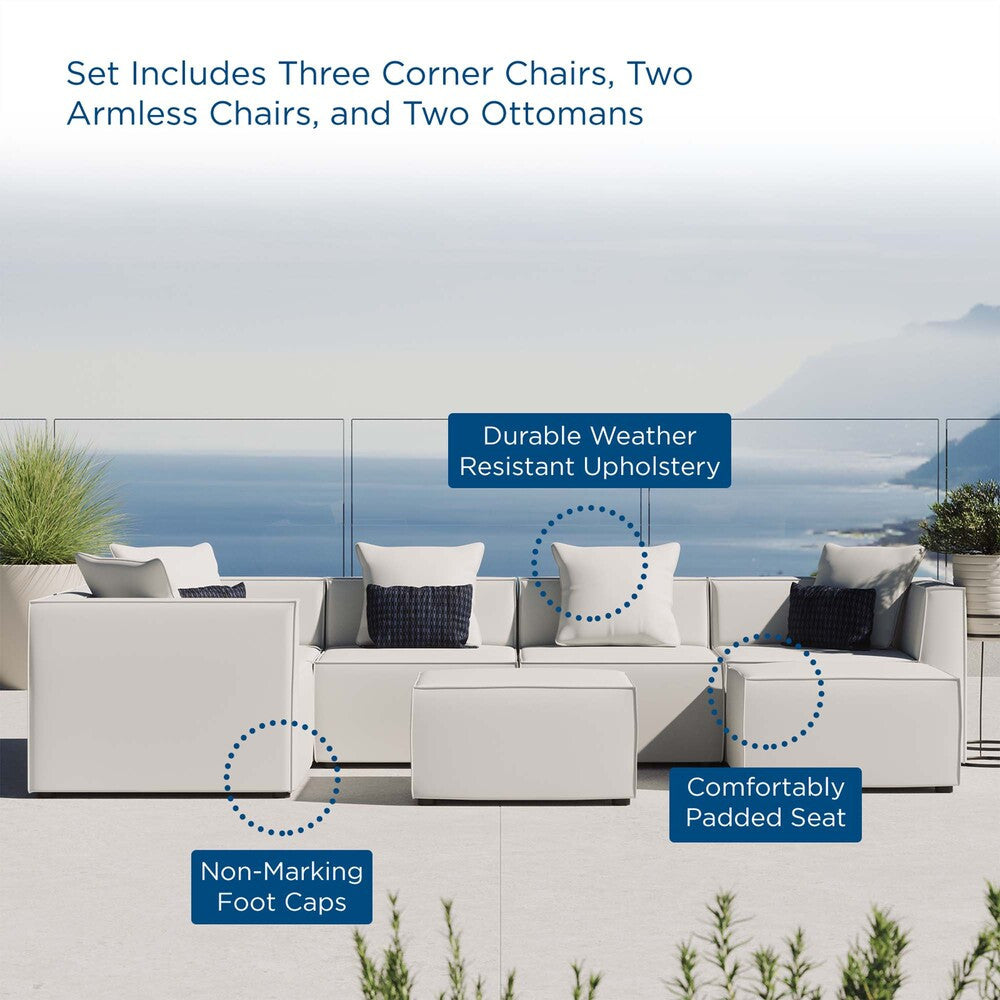 EEI-4387 Saybrook 7-Piece Outdoor Patio Upholstered Sectional Sofa by Modway