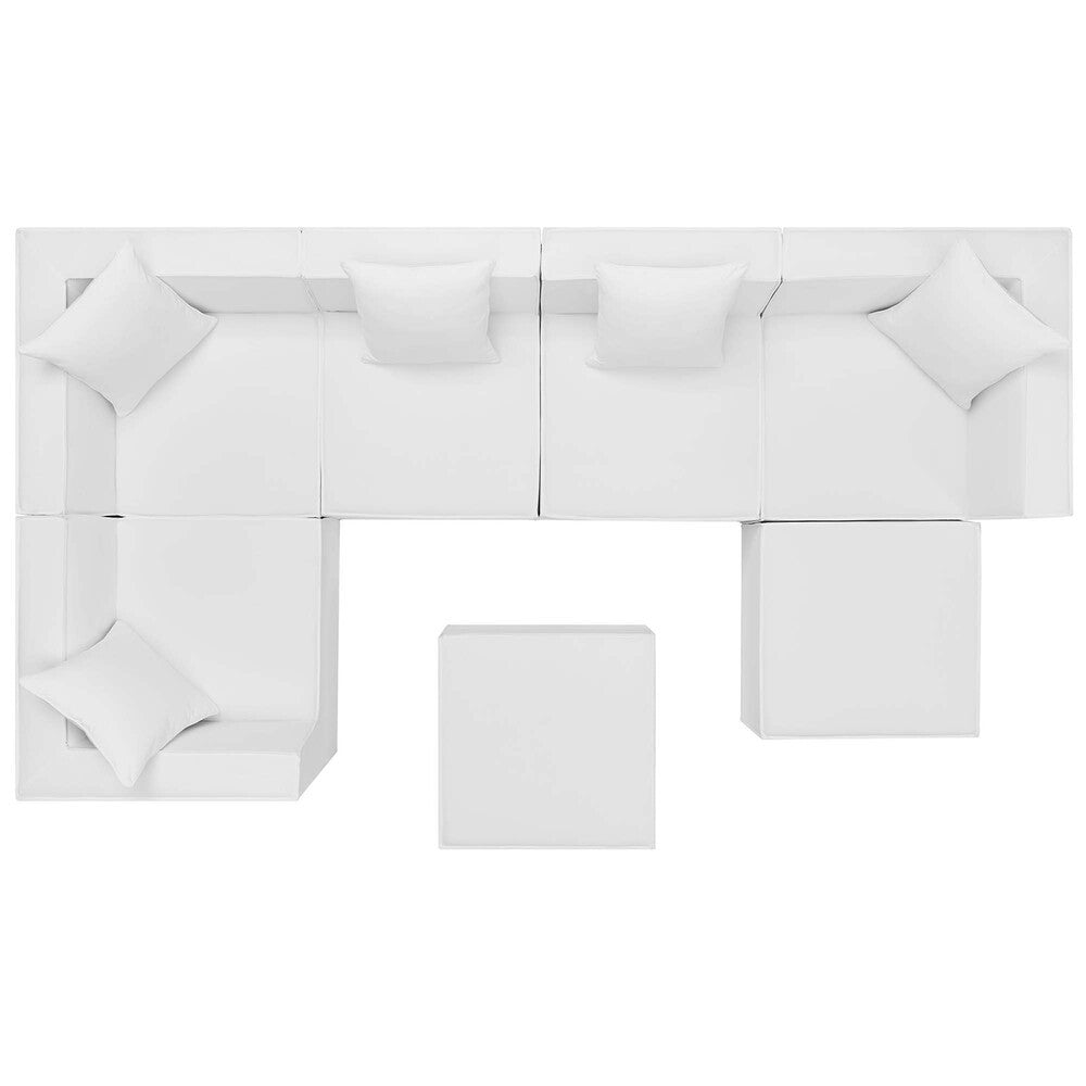 EEI-4387 Saybrook 7-Piece Outdoor Patio Upholstered Sectional Sofa by Modway