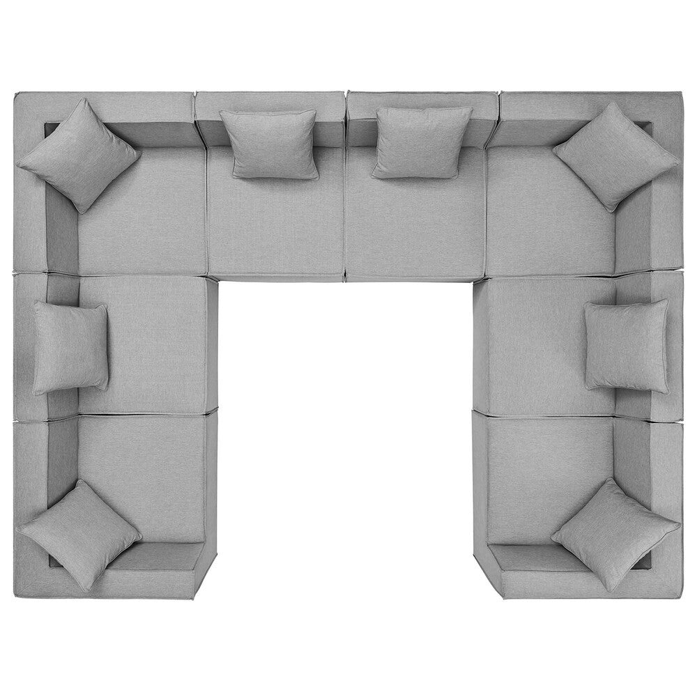 EEI-4388 Saybrook 8-Piece Outdoor Patio Upholstered Sectional Sofa by Modway