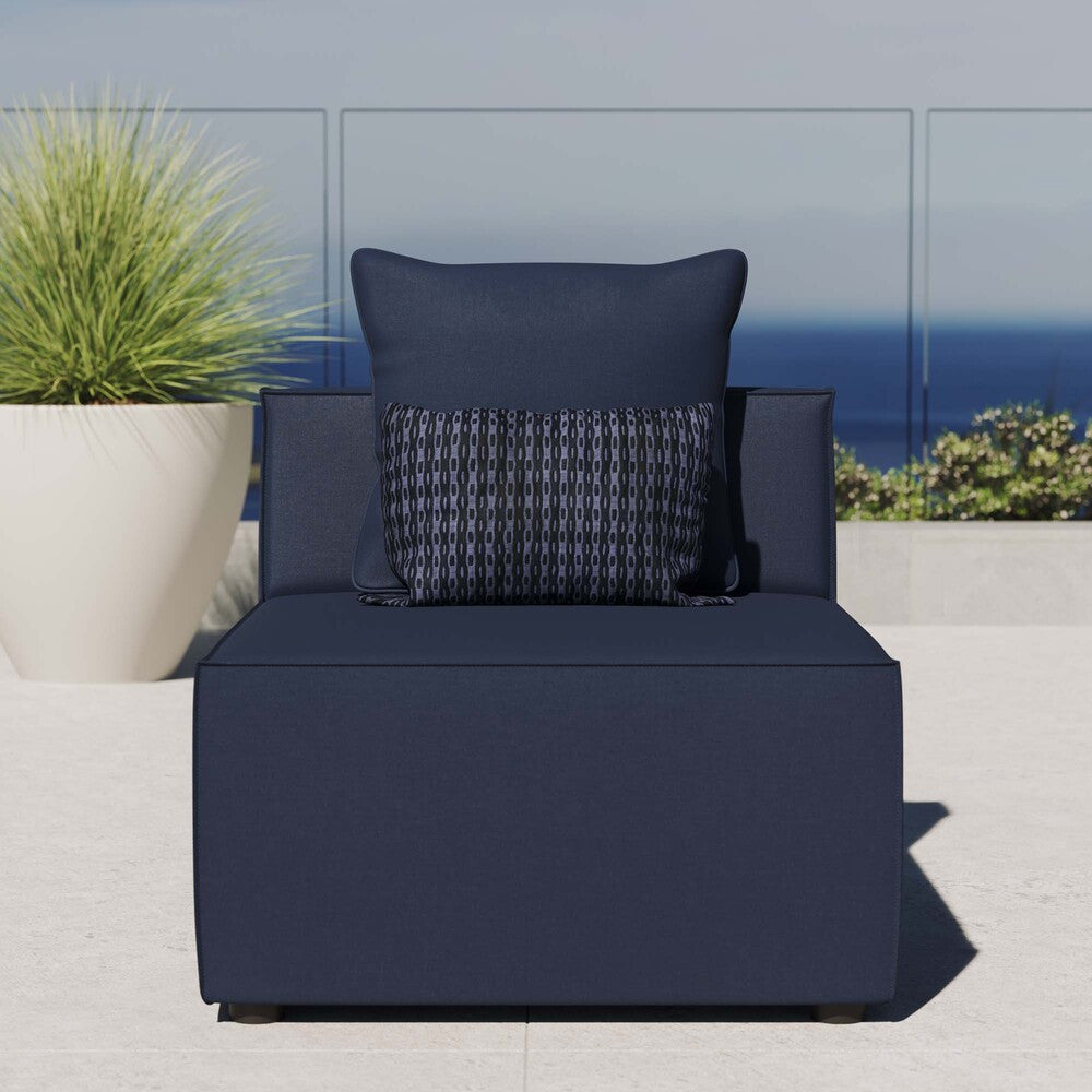 EEI-4209 Saybrook Outdoor Patio Upholstered Sectional Sofa Armless Chair by Modway