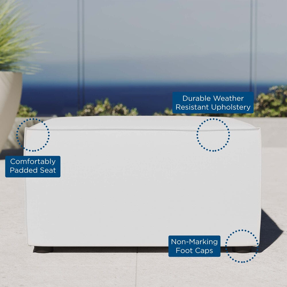 EEI-4211 Saybrook Outdoor Patio Upholstered Sectional Sofa Ottoman by Modway