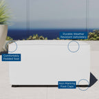 EEI-4211 Saybrook Outdoor Patio Upholstered Sectional Sofa Ottoman by Modway