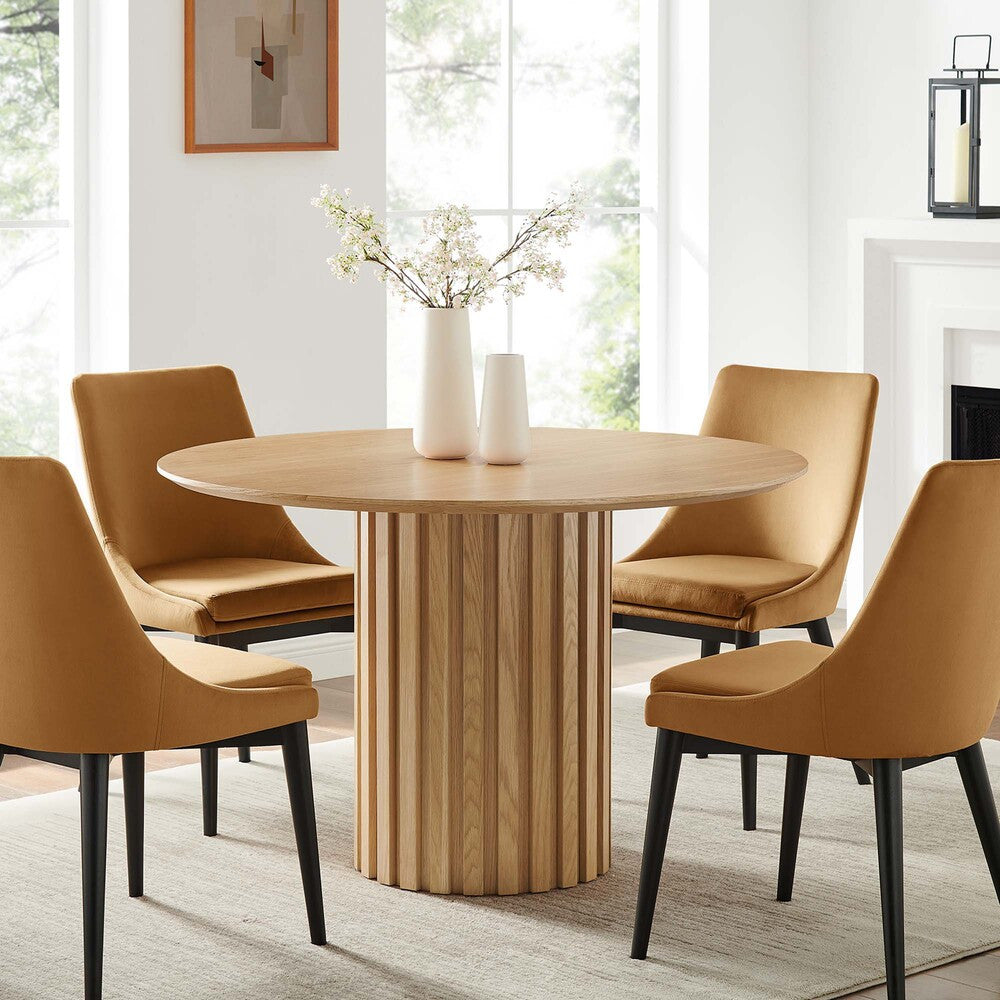 EEI-6064-OAK-SET Senja 47" Round Dining Table by Modway