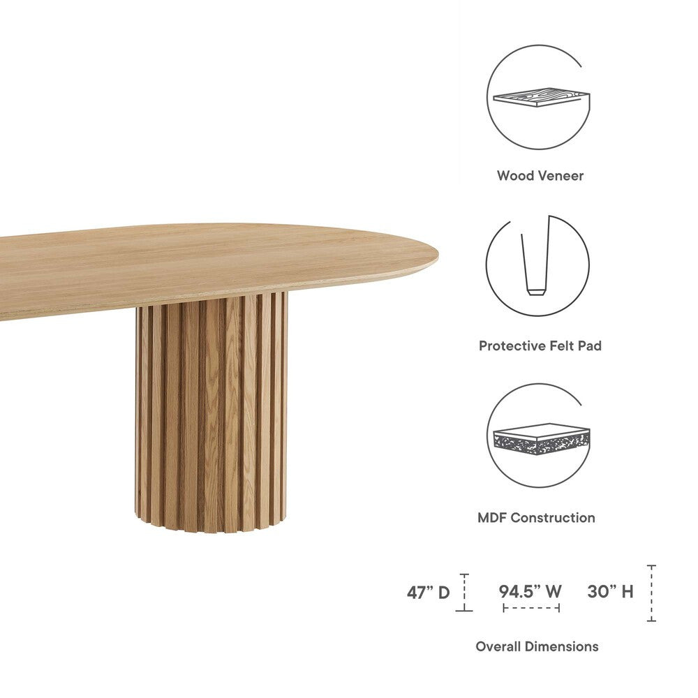 EEI-6065 Senja 95" Oval Dining Table by Modway
