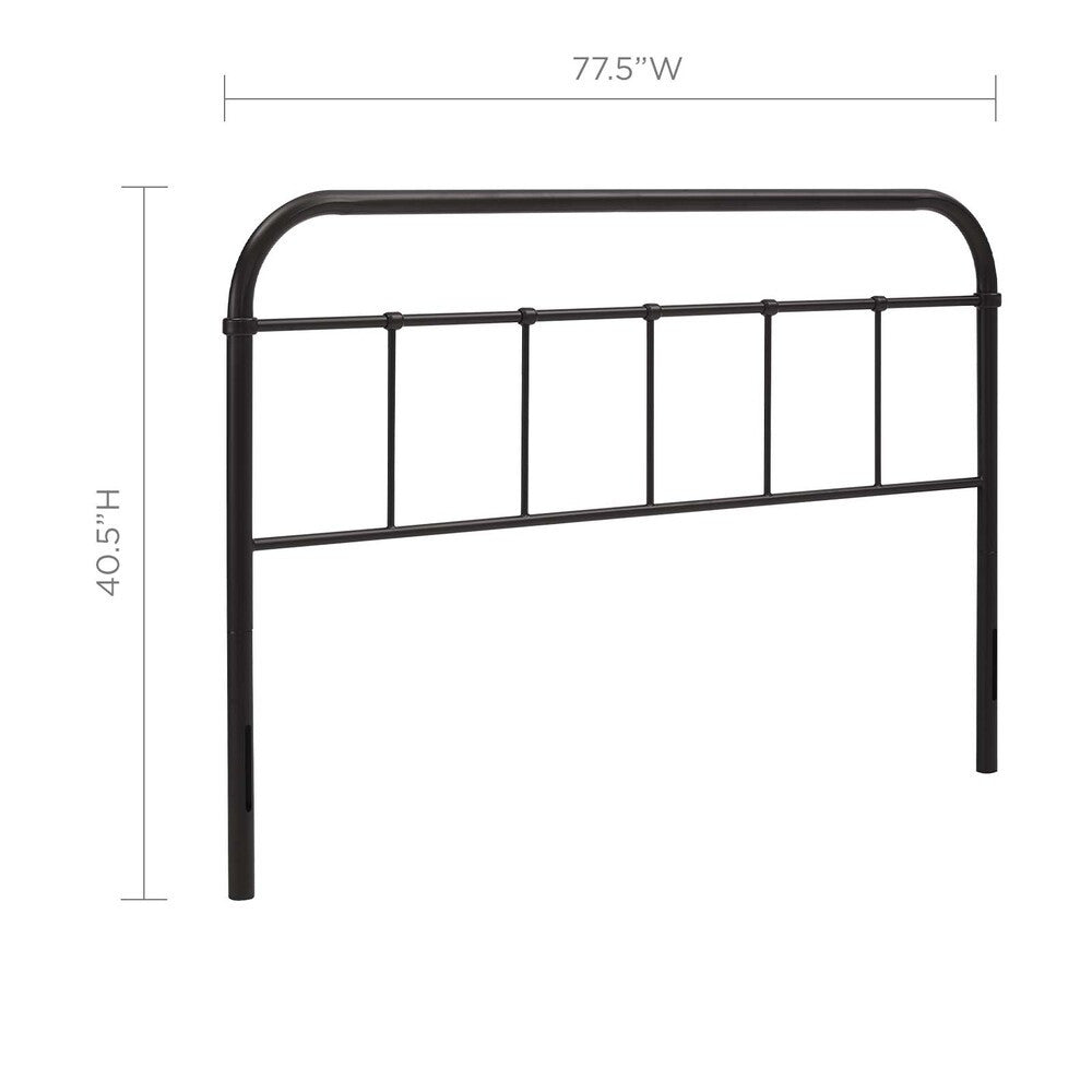 MOD-5537-BRN Serena King Steel Headboard by Modway