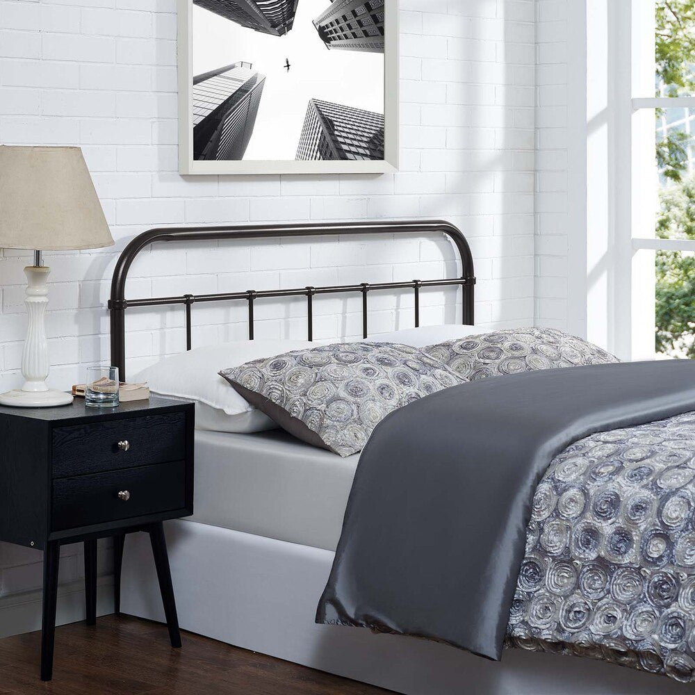 MOD-5537-BRN Serena King Steel Headboard by Modway