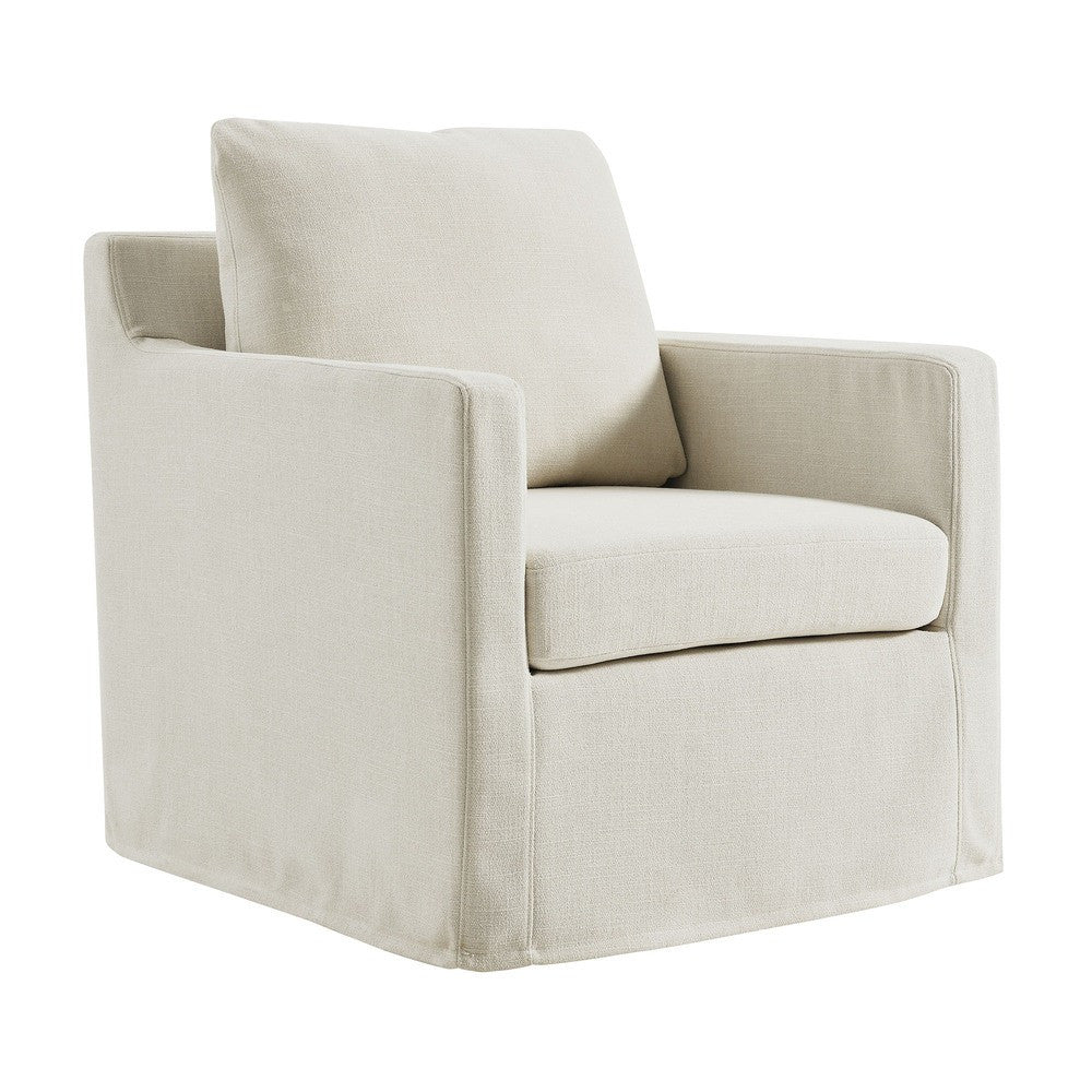 EEI-6910 Serene Fabric Slipcovered Swivel Armchair by Modway
