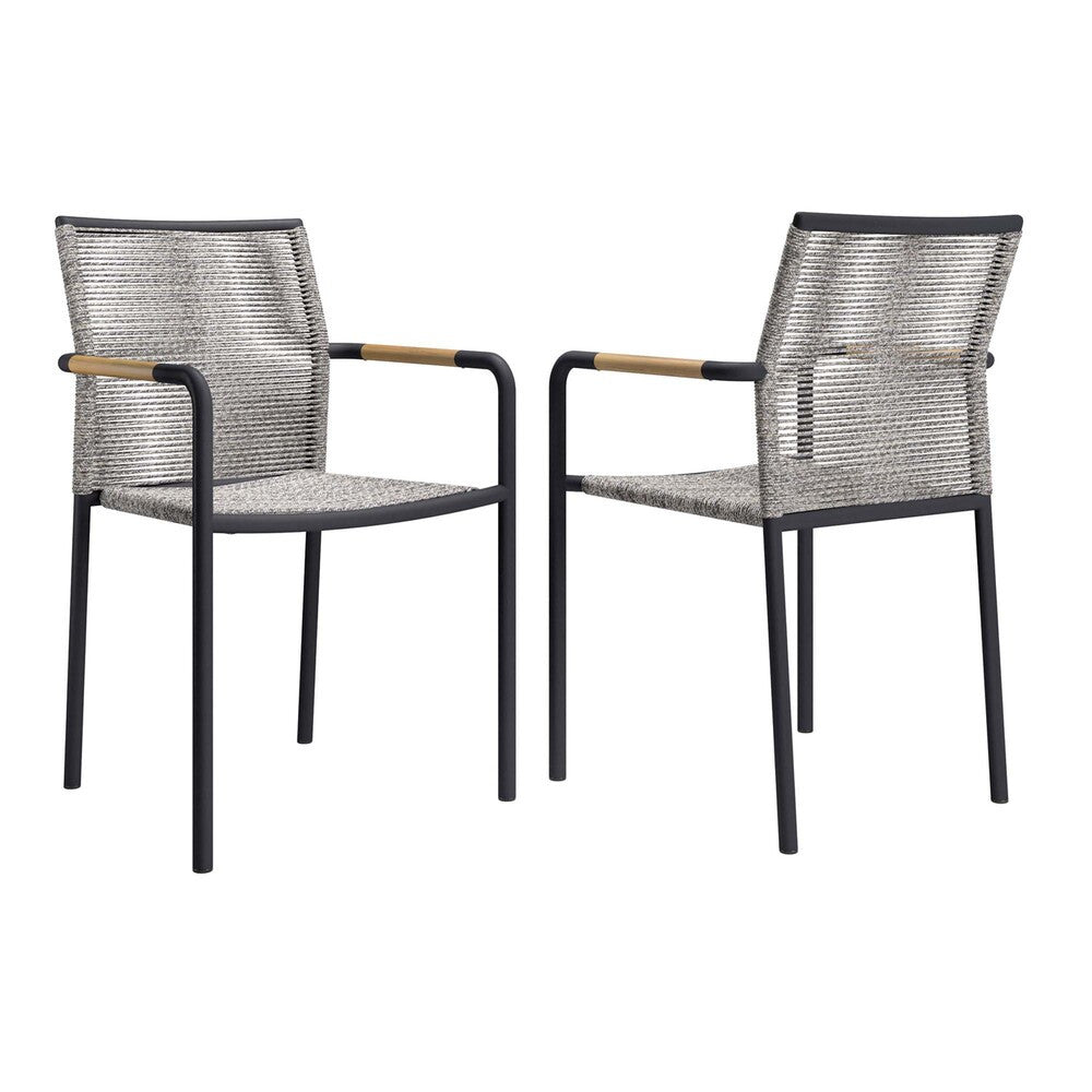 EEI-5036-LGR Serenity Outdoor Patio Armchairs Set of 2 by Modway