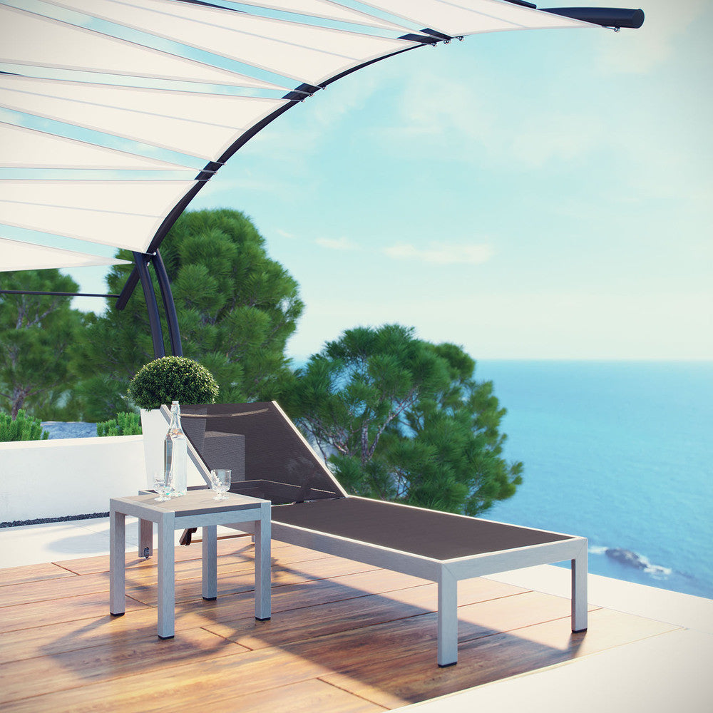 EEI-2470 Shore 2 Piece Outdoor Patio Aluminum Set by Modway