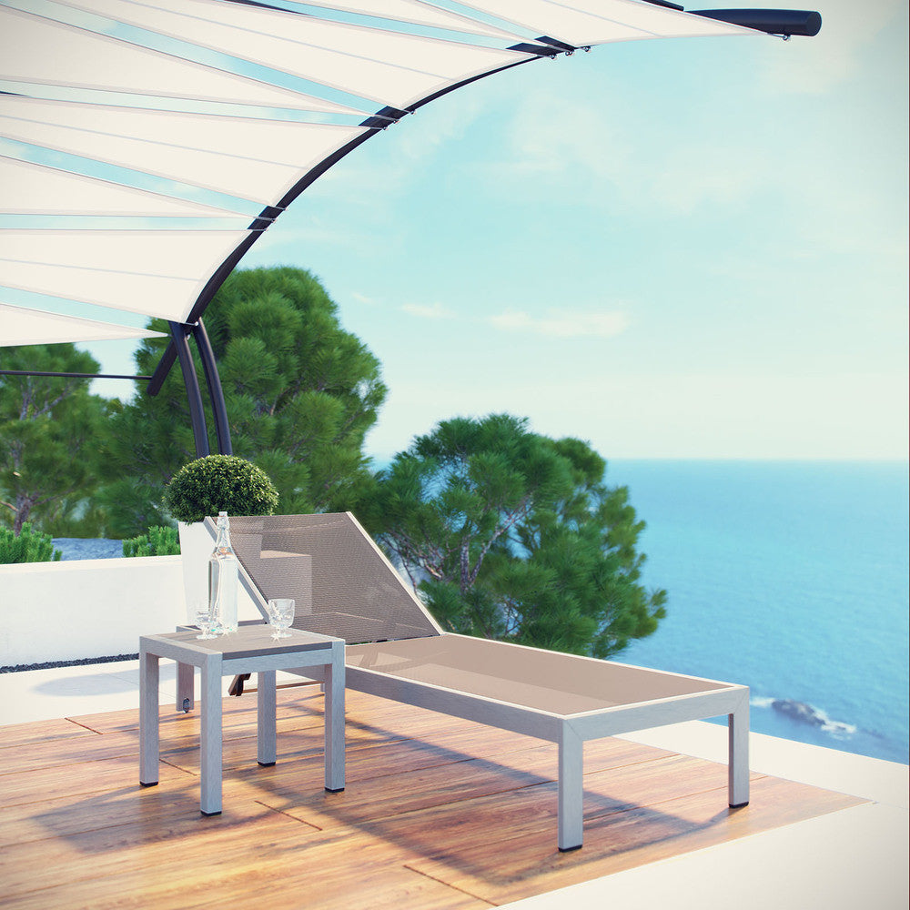 EEI-2470 Shore 2 Piece Outdoor Patio Aluminum Set by Modway