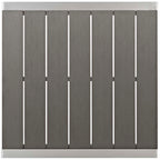 EEI-3157-SLV-GRY-SET Shore 3 Piece Outdoor Patio Aluminum Pub Set by Modway