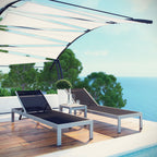EEI-2471 Shore 3 Piece Outdoor Patio Aluminum Set by Modway