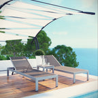 EEI-2471 Shore 3 Piece Outdoor Patio Aluminum Set by Modway