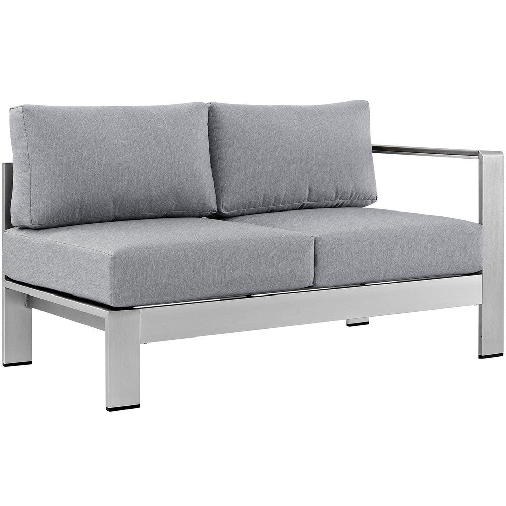 EEI-2559 Shore 4 Piece Outdoor Patio Aluminum Sectional Sofa Set by Modway