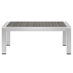 EEI-4316 Shore 4 Piece Sunbrella&reg; Fabric Outdoor Patio Aluminum Set by Modway