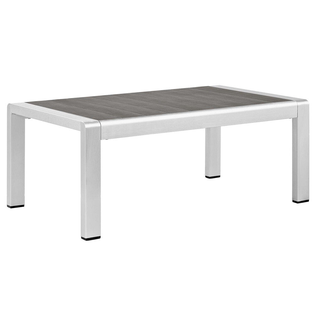 EEI-4316 Shore 4 Piece Sunbrella&reg; Fabric Outdoor Patio Aluminum Set by Modway