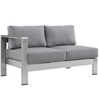 EEI-2562 Shore 7 Piece Outdoor Patio Aluminum Sectional Sofa Set by Modway