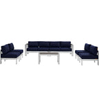 EEI-2566 Shore 7 Piece Outdoor Patio Sectional Sofa Set by Modway
