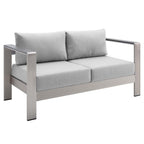 EEI-4322 Shore 7 Piece Sunbrella&reg; Fabric Outdoor Patio Aluminum Set by Modway