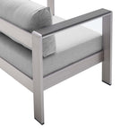 EEI-4322 Shore 7 Piece Sunbrella&reg; Fabric Outdoor Patio Aluminum Set by Modway