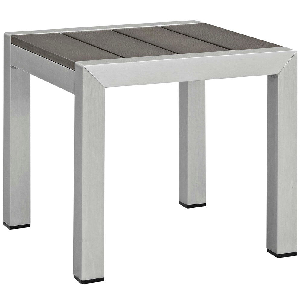 EEI-4322 Shore 7 Piece Sunbrella&reg; Fabric Outdoor Patio Aluminum Set by Modway