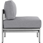 EEI-2263 Shore Armless Outdoor Patio Aluminum Chair by Modway