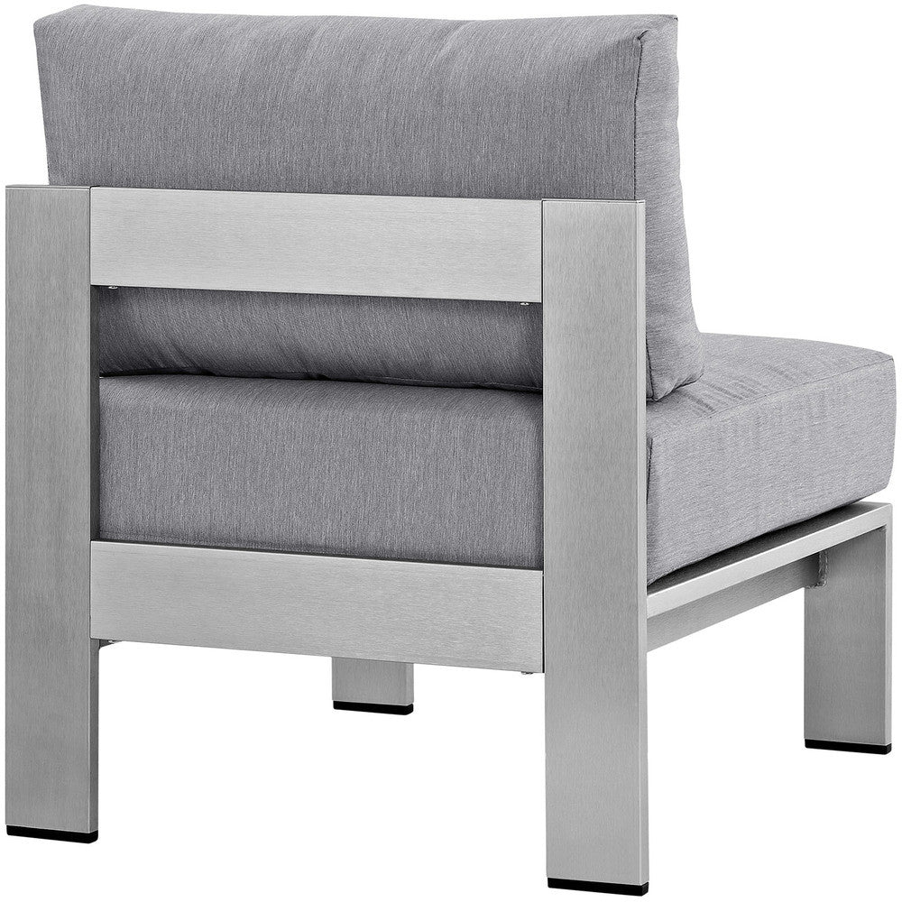 EEI-2263 Shore Armless Outdoor Patio Aluminum Chair by Modway