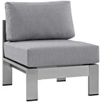 EEI-2263 Shore Armless Outdoor Patio Aluminum Chair by Modway