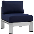 EEI-2263 Shore Armless Outdoor Patio Aluminum Chair by Modway