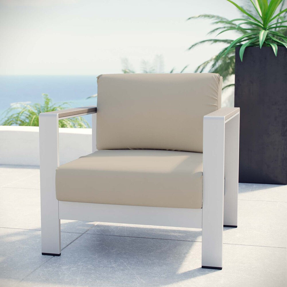 EEI-2266 Shore Outdoor Patio Aluminum Armchair by Modway