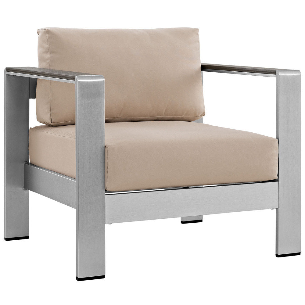 EEI-2266 Shore Outdoor Patio Aluminum Armchair by Modway