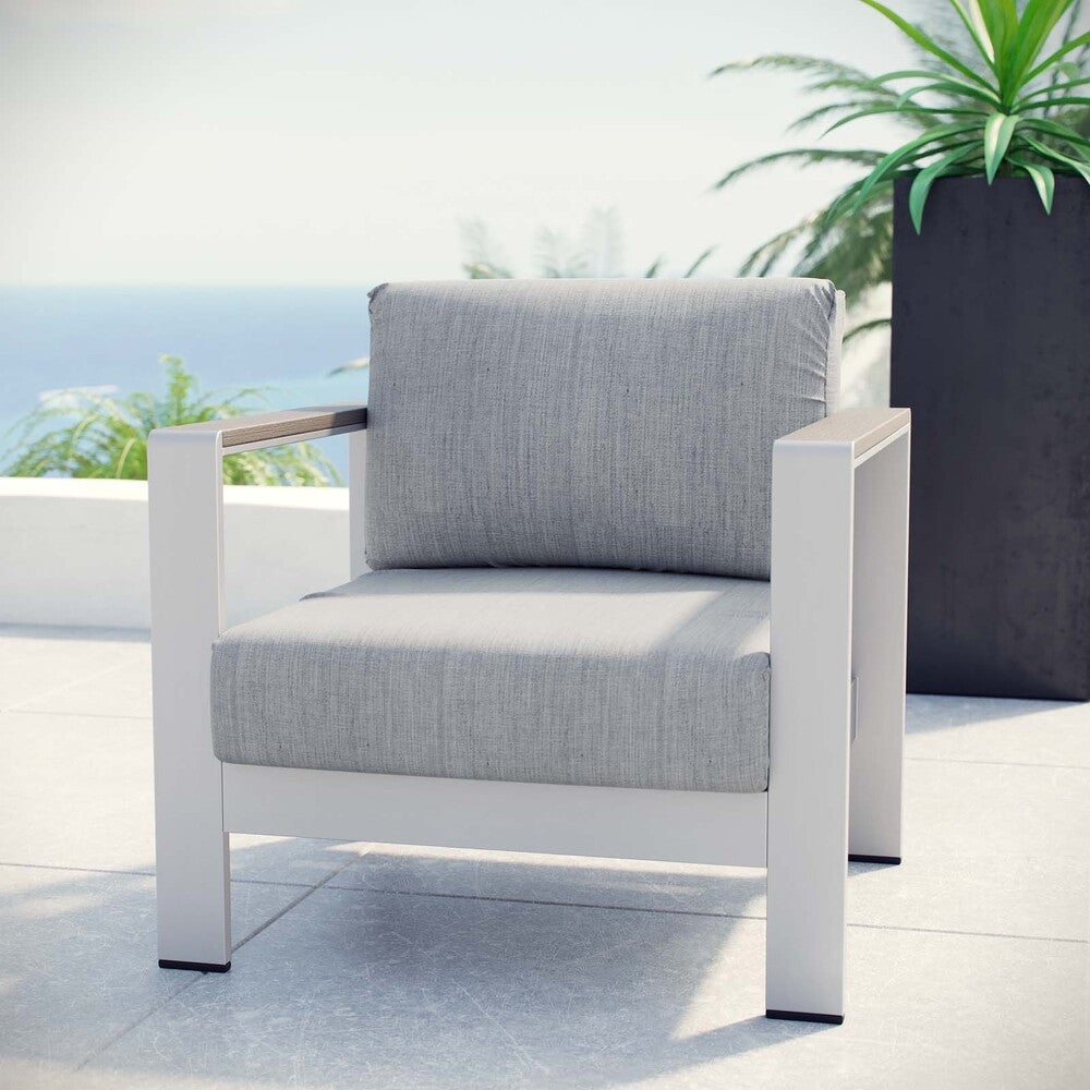 EEI-2266 Shore Outdoor Patio Aluminum Armchair by Modway