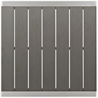 EEI-2256-SLV-GRY Shore Outdoor Patio Aluminum Bar Table by Modway