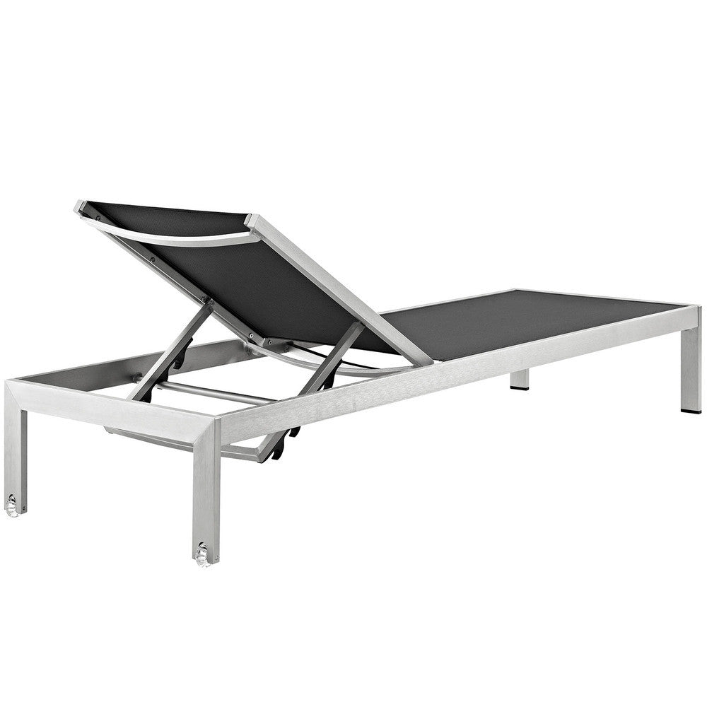 EEI-2472 Shore Outdoor Patio Aluminum Chaise Set of 2 by Modway