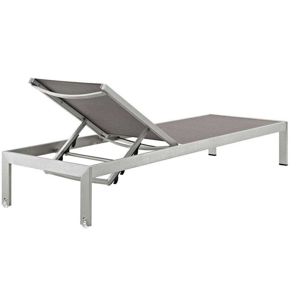 EEI-2472 Shore Outdoor Patio Aluminum Chaise Set of 2 by Modway