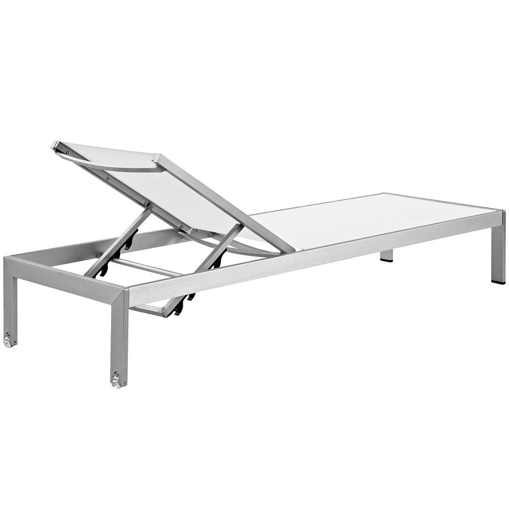 EEI-2472 Shore Outdoor Patio Aluminum Chaise Set of 2 by Modway