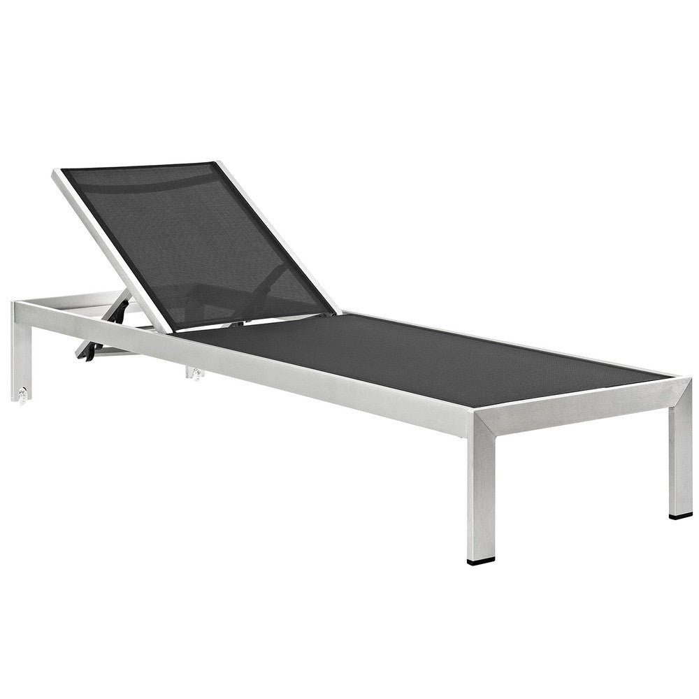EEI-2474 Shore Outdoor Patio Aluminum Chaise Set of 6 by Modway