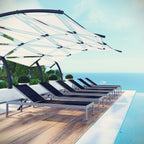 EEI-2474 Shore Outdoor Patio Aluminum Chaise Set of 6 by Modway
