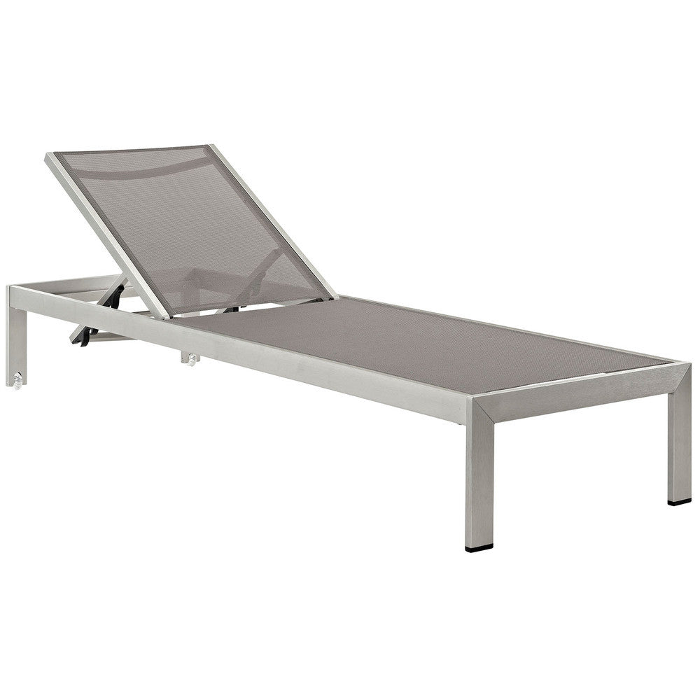EEI-2474 Shore Outdoor Patio Aluminum Chaise Set of 6 by Modway