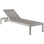 EEI-2474 Shore Outdoor Patio Aluminum Chaise Set of 6 by Modway