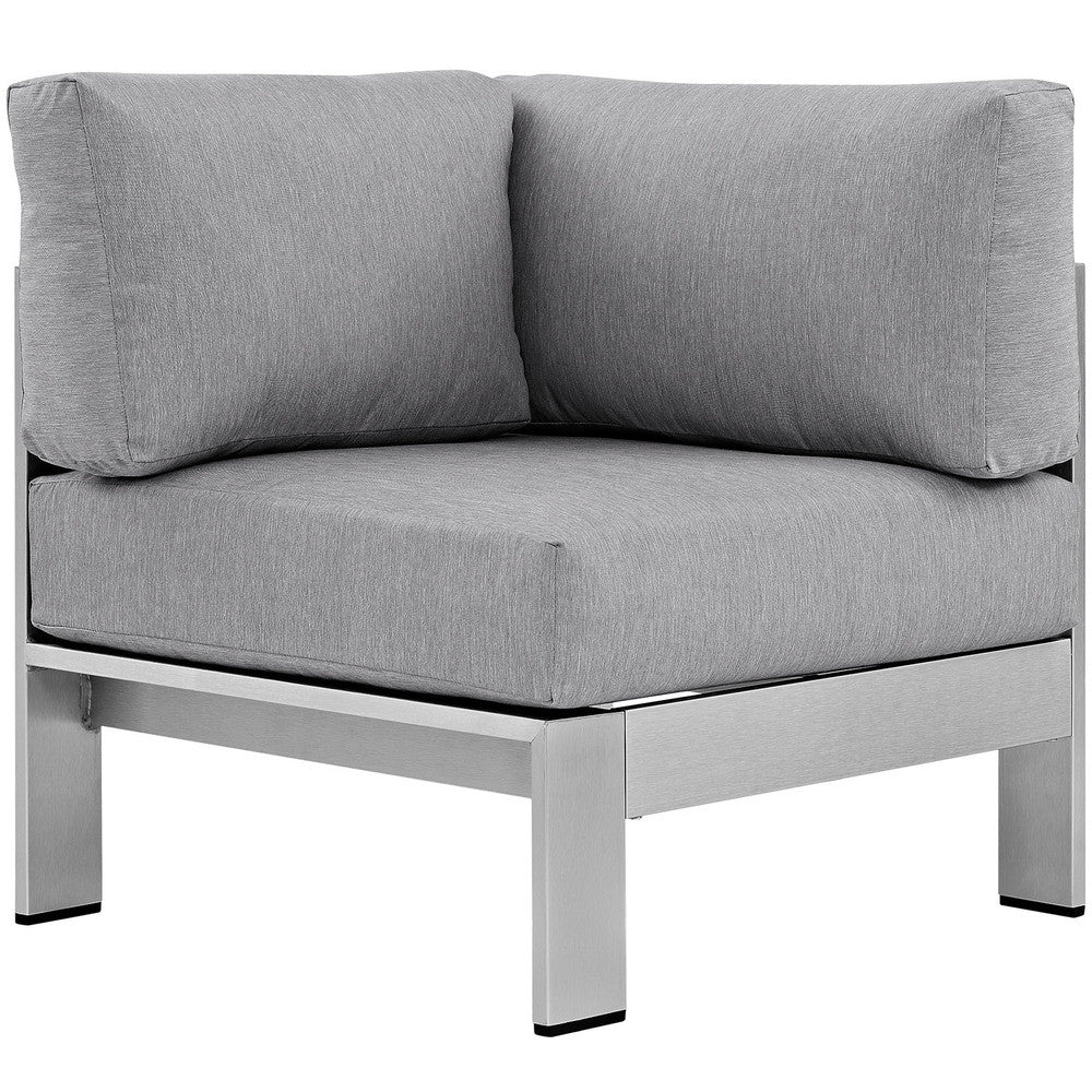 EEI-2264 Shore Outdoor Patio Aluminum Corner Sofa by Modway