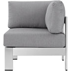 EEI-2264 Shore Outdoor Patio Aluminum Corner Sofa by Modway
