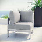 EEI-2264 Shore Outdoor Patio Aluminum Corner Sofa by Modway