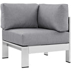 EEI-2264 Shore Outdoor Patio Aluminum Corner Sofa by Modway