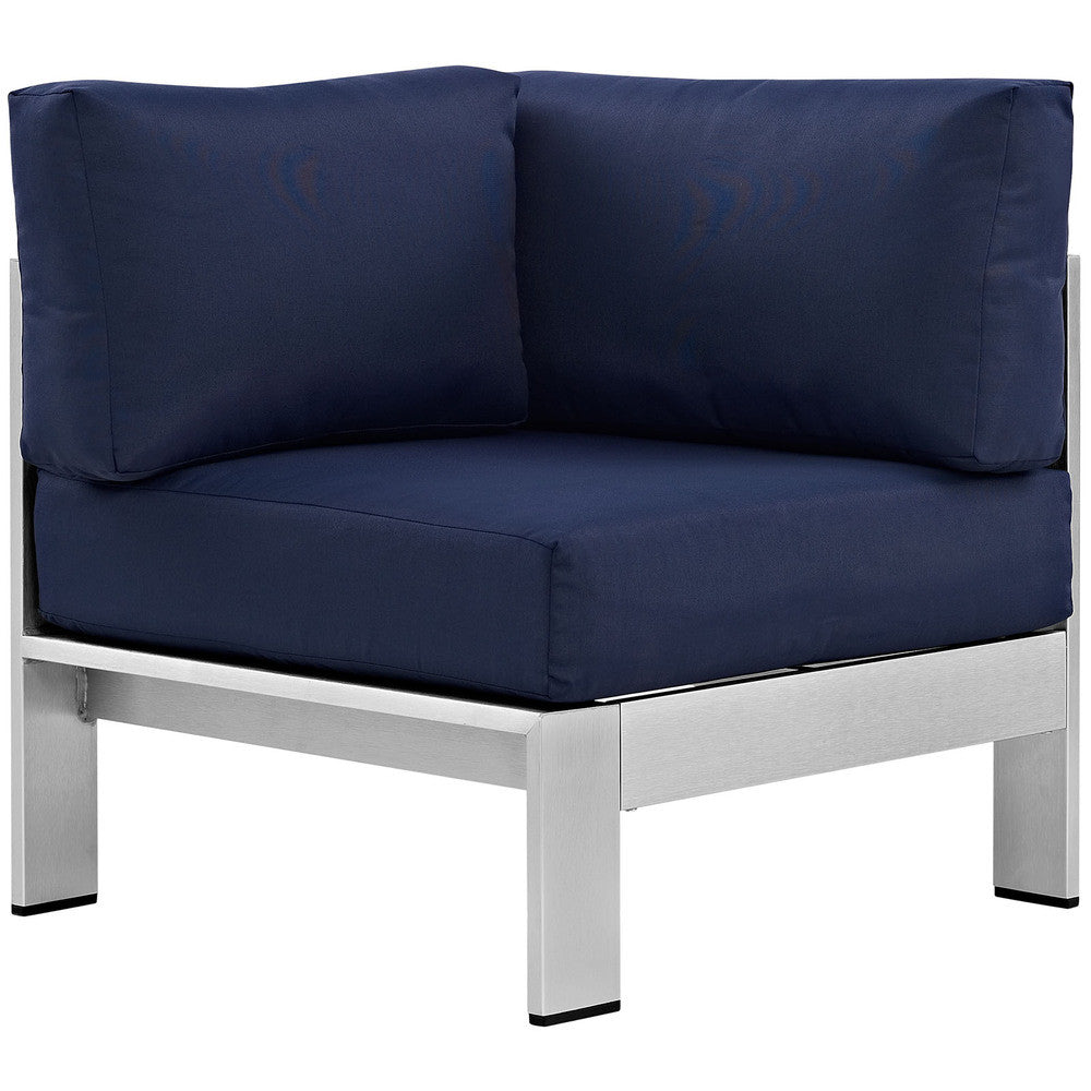 EEI-2264 Shore Outdoor Patio Aluminum Corner Sofa by Modway