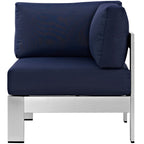 EEI-2264 Shore Outdoor Patio Aluminum Corner Sofa by Modway