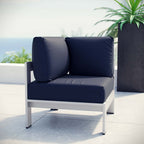EEI-2264 Shore Outdoor Patio Aluminum Corner Sofa by Modway